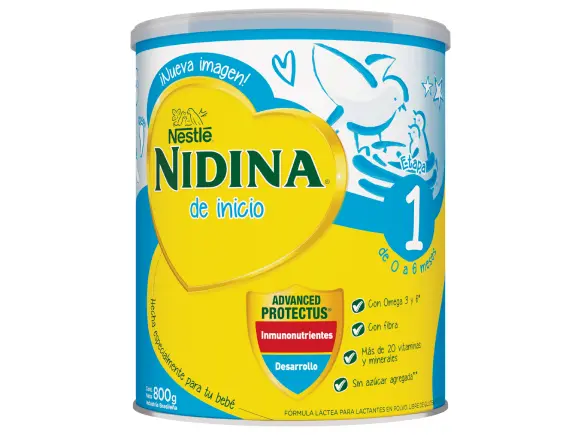 Nestlé Nidina 1 Leche para Lactantes en Polvo, Desde el Primer Día, 3 x  800g : : Alimentación y bebidas